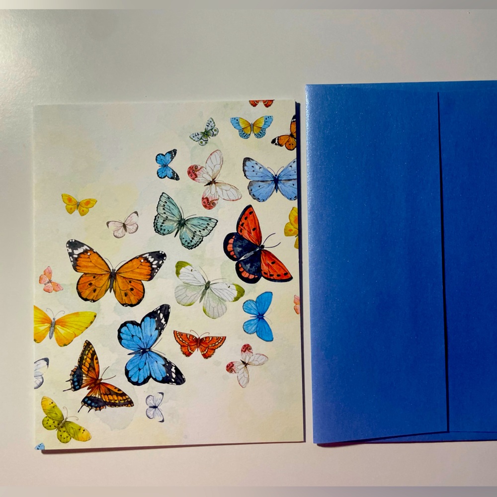 Butterfly Stationary Card - Blank